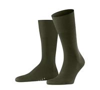 FALKE Airport M So lana algodón lisos 1 par, Calcetines Hombre, Verde Grass 7431, 43-44