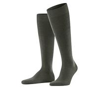 FALKE Airport M So lana algodón lisos 1 par, Calcetines Hombre, Verde Green Melange 7155, 41-42