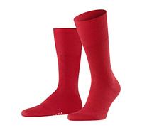 FALKE Airport M So Lana Algodón Lisos Calcetines, Rojo Scarlet 8120, 43-44 Hombre