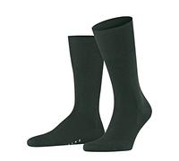 FALKE Airport M So Lana Algodón Lisos Calcetines, Verde Hunter Green 7441, 39-40 Hombre