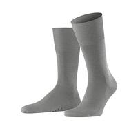 FALKE Airport M SO lana algodón unicolor 1 par, Calcetines Hombre, Gris (Lunar 3225), 41-42