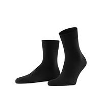FALKE Airport M Sso lana algodón lisos 1 par, Calcetines Hombre, Negro Black 3000, 41-42