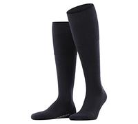 FALKE Airport Plus M Kh lana algodón lisos 1 par, Calcetines largos Hombre, Azul Dark Navy 6370, 43-44