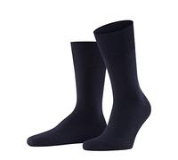 FALKE Airport Plus M So lana algodón lisos 1 par, Calcetines Hombre, Azul Dark Navy 6370, 43-44