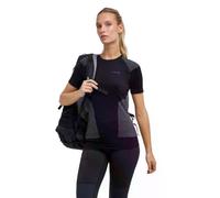 FALKE Backpack-Ready Mujer Camiseta Wool-Tech Light Black (3000), XL