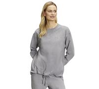 FALKE Basic Sweat Shirt W PU algodón Manga Larga Suave cómoda 1 Pieza, Sudadera Mujer, Gris Grey-Heather 3757, XXL