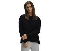 FALKE Basic Sweat Shirt W PU algodón Manga Larga Suave cómoda 1 Pieza, Sudadera Mujer, Negro Black 3000, XXL