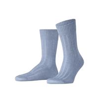 FALKE Bay Ribs M So lino algodón lisos 1 par, Calcetines Hombre, Azul Dream Blue 6240, 39-40