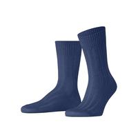 FALKE Bay Ribs M So lino algodón lisos 1 par, Calcetines Hombre, Azul Mingblue 6740, 39-40