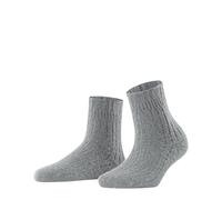 FALKE Bedsock Rib W Hp lana cachemira gruesos estampados 1 par, Calcetines Mujer, Gris Silver 3290, 39-42