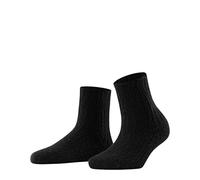 FALKE Bedsock Rib W Hp lana cachemira gruesos estampados 1 par, Calcetines Mujer, Negro Black 3009, 35-38