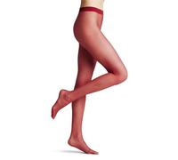 FALKE Body Chain 12 DEN W Ti transparentes estampadas 1 pieza, Pantimedias Mujer, Rojo Ruby 8830, S-M