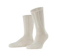 FALKE Brooklyn M So algodón lisos 1 par, Calcetines Hombre, Beis Sand Stone 4024, 47-50