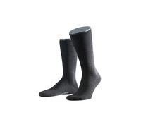FALKE Airport M So Lana Algodón Lisos Calcetines, Gris Anthracite Melange 3080, 41-42 Hombre