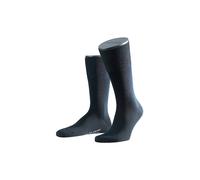 FALKE Airport M So lana algodón lisos 1 par, Calcetines Hombre, Azul Dark Navy 6370, 43-44