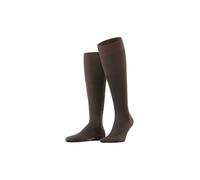 FALKE Milano M Kh algodón fil d'Écosse lisos 1 par, Calcetines largos Hombre, Marrón Brown 5930, 45-46