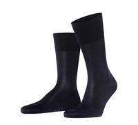 FALKE Calcetines Tiago – algodón fil d'Écosse sostenible, lisos – Azul oscuro 41-42 (1 par)