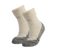 FALKE Cosyshoe W Hp lana puños en la suela 1 par, Calcetines para casa Mujer, Blanco Off-White 2049, 39/40 EU