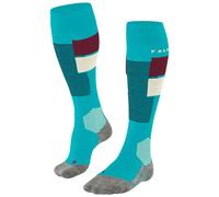Falke - Calcetines de esquí mujer - SK4 Advanced W Peacock Blue para Mujer de Lana - Talla 39-40 - Azul Azul 39-40