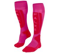 FALKE SK5 Expert W Kh seda hilo funcional finos cálidos 1 par, Calcetines de esquí Mujer, Morado Lipstick Pink 8528 Trend, 35-36