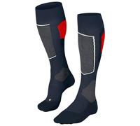 Falke - Calcetines de esquí - SK4 Advanced M Limoges de Lana - Talla 46-48 - Azul marino Azul marino 46-48