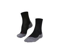 FALKE RU4 Endurance Wool W So lana antiampollas 1 par, Calcetines para correr Mujer, Negro Black-Mix 3010, 35-36