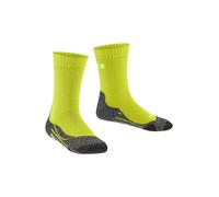FALKE Unisex niños, TK2 Calcetines para senderismo, Lana, Verde (Lime 7601), 27-30, (1 par)