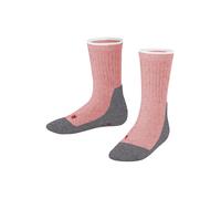 FALKE Active Everyday K So algodón finos transpirables lisos 1 par, Calcetines Unisex niños, Rosa Heather Pink Melange 8386, 31-34