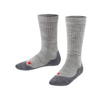 FALKE Active Warm K So lana gruesos transpirables lisos 1 par, Calcetines Unisex niños, Gris Mid Grey Melange 3530, 31-34