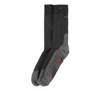 FALKE Calcetines deportivos gris oscuro / gris moteado / rojo fuego 39-41 EUR