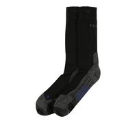 Falke Calcetines para senderismo TK2 Explore Cool M – Lyocell, antiampollas, gruesos – Negro 44-45