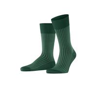 FALKE Oxford Stripe M So algodón estampados 1 par, Calcetines Hombre, Verde Hunter Green 7441, 43-44
