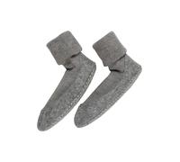 Falke Calcetines de casa Cosyshoe W Hp de lana con puños en la suela Gris Light Grey 3400 41-42