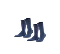 FALKE hombre Happy 2-Pack calcetines transpirable algodón costura plana extra suave reforzada para dedos sin presión para looks informales de negocios multipack 2 pares