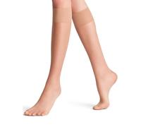 FALKE Shelina 12 DEN W Kh ultra-transparente lisos 1 par, Calcetines largos Mujer, Color piel Sun 4299, 39-42