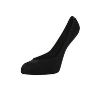 FALKE Invisible Step Medium Cut W In algodón invisibles lisos 1 par, Calcetines pinkies Mujer, Negro Black 3000, 37-38