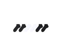 FALKE Happy Multipack M Sn algodón lisos 6 pares, Calcetines cortos Hombre, Multicolor Black White 0030, 39-42