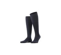 FALKE Milano M Kh algodón fil d'Écosse lisos 1 par, Calcetines largos Hombre, Azul Dark Navy 6370, 41-42