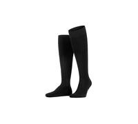 FALKE Milano M Kh algodón fil d'Écosse lisos 1 par, Calcetines largos Hombre, Negro Black 3000, 45-46