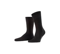 FALKE Milano M So algodón fil d'Écosse estampados 1 par, Calcetines Hombre, Negro Black 3000, 43-44