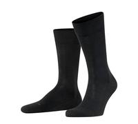 FALKE Sensitive London M So algodón puños sin presión 1 par, Calcetines Hombre, Negro Black 3000, 43-46
