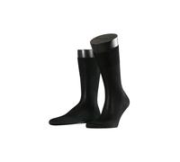 FALKE No. 4 M So seda lisos 1 par, Calcetines Hombre, Negro Black 3000, 39-40