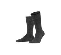 Falke Calcetines Sensitive Berlin – lana y algodón, puños sin presión, Gris Anthracite Melange 39-42