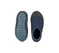 FALKE Cosy Slipper K Hp lana puños en la suela 1 par, Calcetines para casa , Azul Darkblue 6681, 29-30