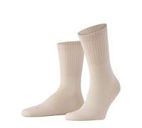 FALKE Calcetines unisex Run Rib Crew U So de algodón, material funcional monocolor, 1 par, beige crema, 4011, 44-45