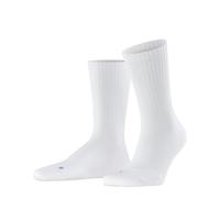 FALKE Calcetines unisex Run Rib Crew U So de algodón, material funcional monocolor, 1 par, color blanco 2000, 44-45