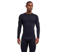 FALKE Hombre Camiseta de Manga Larga Maximum Warm Black (3000), S