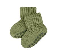 FALKE Catspads Cotton B Hp algodón puños en la suela 1 par, Calcetines para casa Unisex bebé, Verde Ferngreen 7084, 80-92
