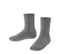 FALKE Catspads K Hp algodón lana puños en la suela 1 par, Calcetines para casa Unisex niños, Gris Light Grey Melange 3390, 35-38