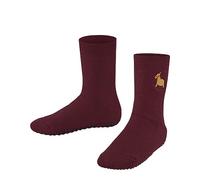 FALKE Catspads K HP algodón lana puños en la suela 1 par, Calcetines para casa Unisex niños, Rojo (Ruby 8830), 35-38